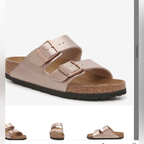 Birkenstock Shoes - Birkenstock Arizona Sandal in Rose Gold
